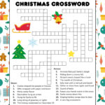 Free Printable Christmas Crossword Puzzle For Kids Within Christmas Greenery Crossword Clue