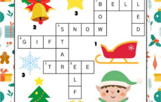 Free Printable Christmas Crossword Puzzle For Kids within Easy Christmas Crossword Puzzle Printable