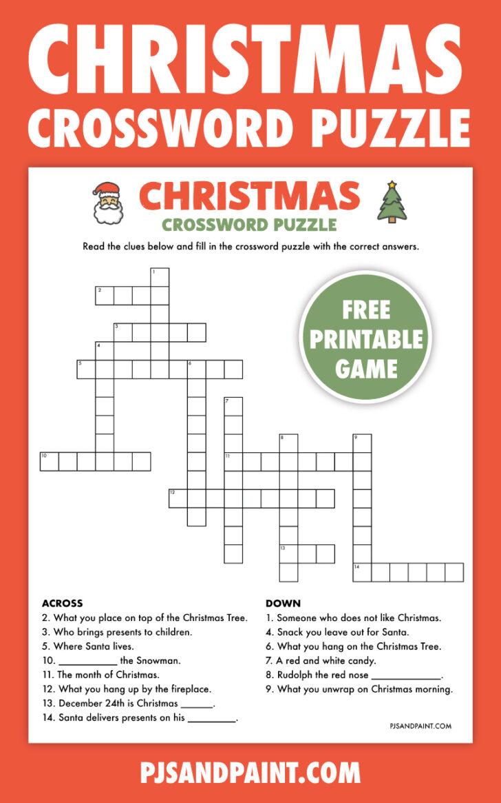 Christmas Season Activity Crossword Christmas Season Activity Crossword