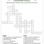 Free Printable Christmas Crossword Puzzle   Pjs And Paint Intended For Christmas Party Game Crossword