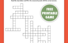 Free Printable Christmas Crossword Puzzle - Pjs And Paint within Crossword Puzzle About Christmas