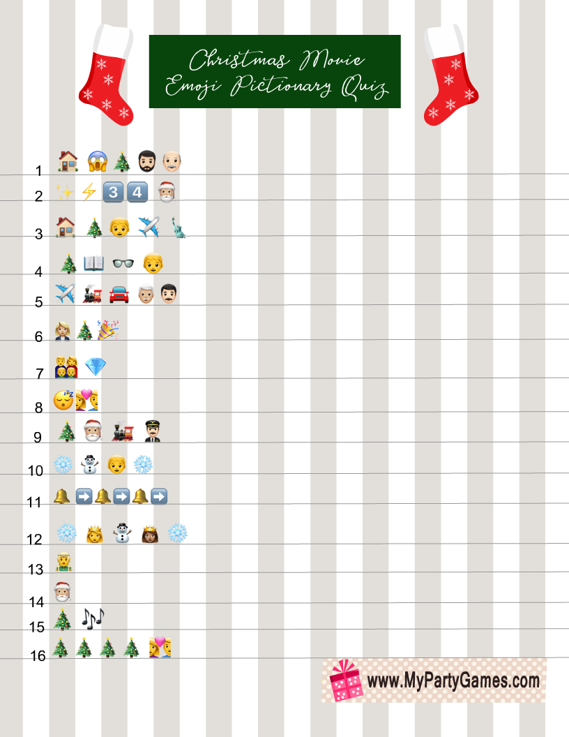 free printable christmas movie emoji pictionary quiz inside props in some christmas movies crossword clue Free Printable Christmas Movie Emoji Pictionary Quiz inside Props In Some Christmas Movies Crossword Clue