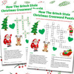 Free Printable The Grinch Word Games Throughout How The Grinch Stole Christmas Crossword Puzzle Answer Key
