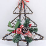 Hanging Christmas Tree 12Inch Decorated On Wood Stick Red/Green Throughout Christmas Warmer Crossword Clue 7 Letters