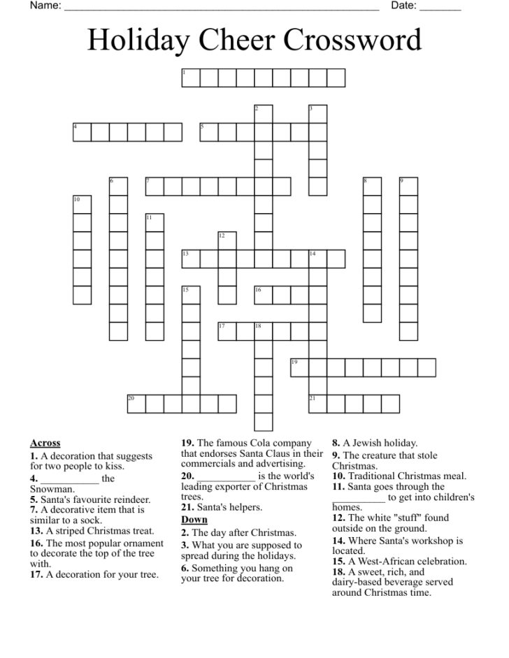 Christmas Celebration Crossword Clue