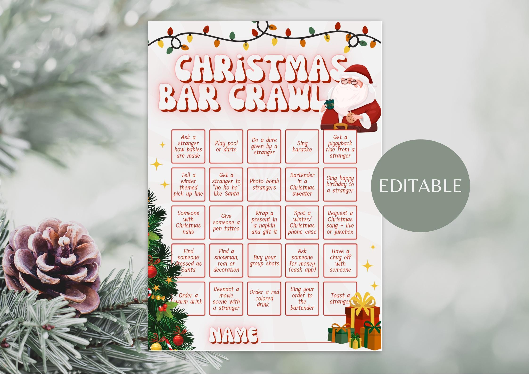 holiday scavenger hunt adults etsy uk intended for christmas themed pub crawl crossword Holiday Scavenger Hunt Adults - Etsy Uk intended for Christmas Themed Pub Crawl Crossword