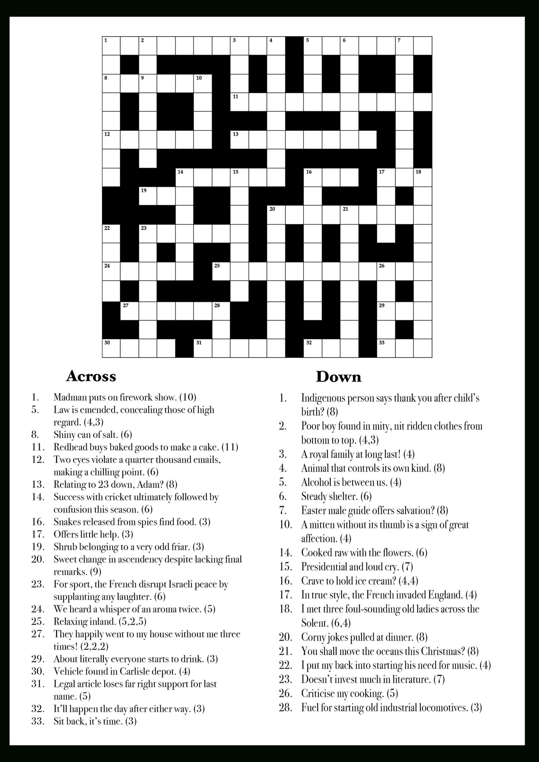 ive made a christmas cryptic crossword for my grandad thought i regarding christmas cryptic crossword clues scaled I'Ve Made A Christmas Cryptic Crossword For My Grandad. Thought I regarding Christmas Cryptic Crossword Clues