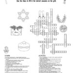 Jewish Themed Crossword Puzzles • Beeloo Printable Crafts And In Christmas Eve Cuisine For Jews Crossword