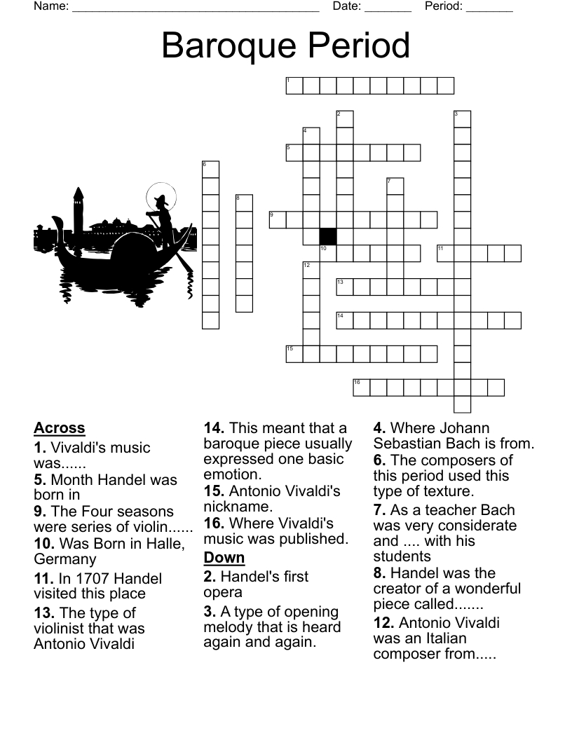 Johann Sebastian Bach Word Search - Wordmint in Bach Wrote One For Christmas Crossword