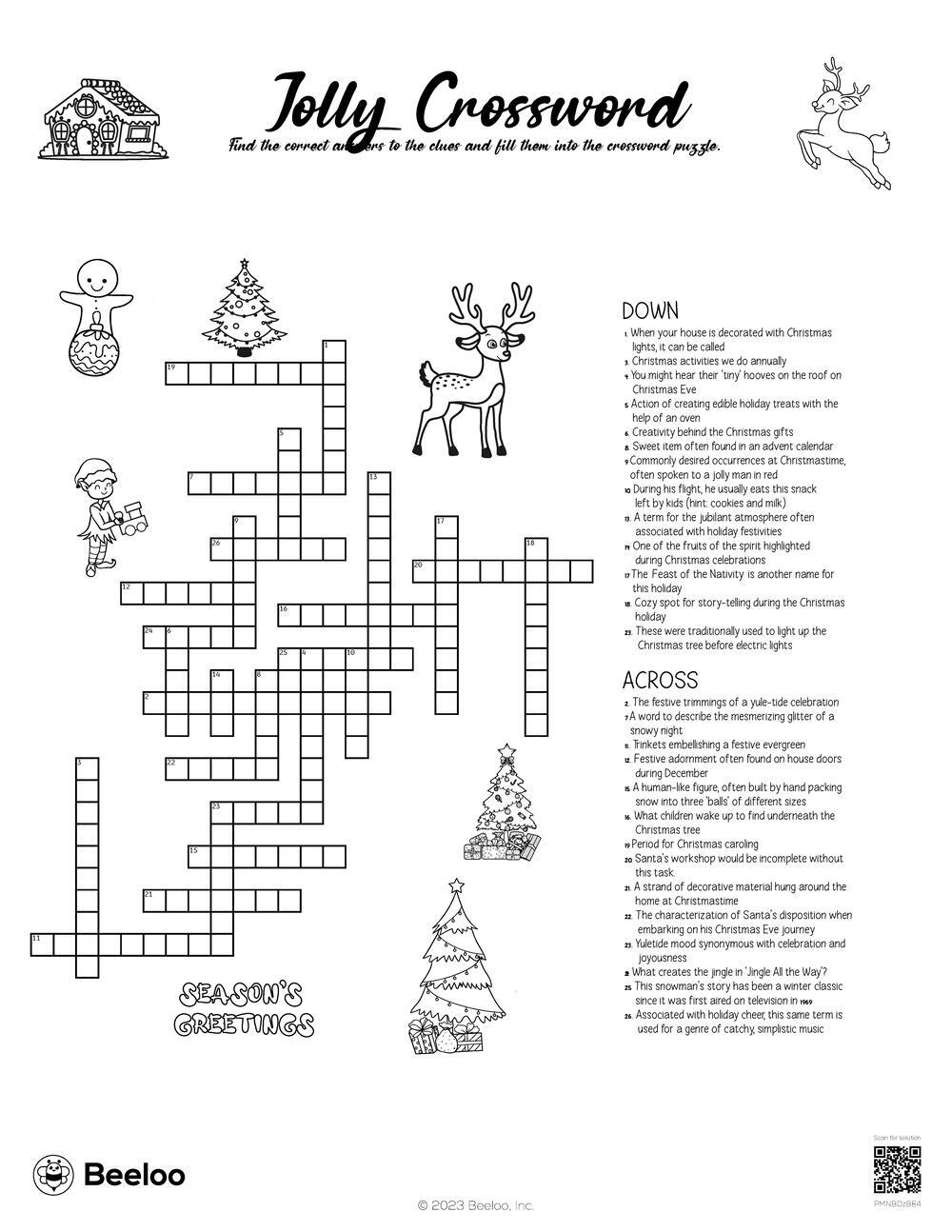 jolly crossword beeloo printable crafts and activities for kids within place for christmas lights crossword Jolly Crossword • Beeloo Printable Crafts And Activities For Kids within Place For Christmas Lights Crossword