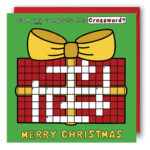 Kids Christmas Card, Christmas Crossword Puzzle Card. Christmas Intended For Crossword Puzzle Christmas Card