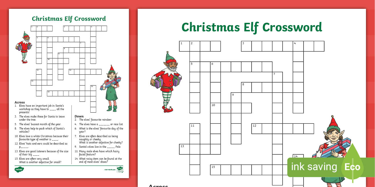 ks2 christmas elf crossword inside christmas elf crossword answers Ks2 Christmas Elf Crossword inside Christmas Elf Crossword Answers