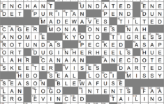 La Times Crossword 21 May 23, Sunday – Laxcrossword throughout The Twelve Days Of Christmas Musicians Crossword Clue