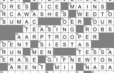 La Times Crossword 22 Mar 24, Friday – Laxcrossword for Christmas Song Trio Crossword