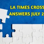 La Times Crossword Answers 7/29/25 Regarding Christmas Pageant Headwear Crossword Clue