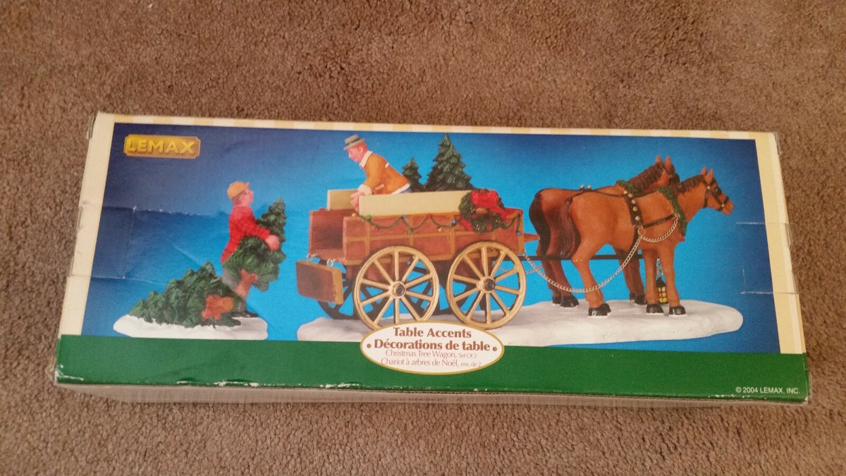 lemax village 43451 table accents christmas tree wagon set of 2 regarding horse drawn carriages delivering christmas trees crossword Lemax Village 43451 Table Accents Christmas Tree Wagon Set Of 2 regarding Horse Drawn Carriages Delivering Christmas Trees Crossword