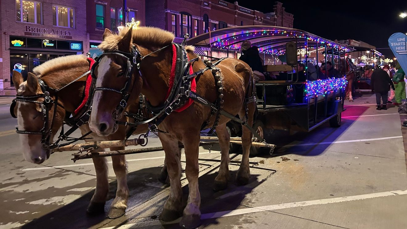 Marion&amp;#039;S Christmas In The Park And Peppermint Walk To Return Dec. 5 regarding Horse Drawn Carriages Delivering Christmas Trees Crossword Clue