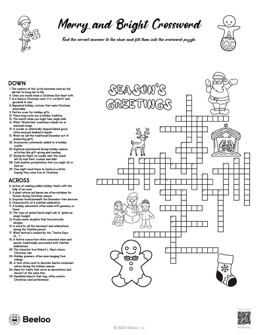 merry and bright crossword beeloo printable crafts and with popular christmas time desserts crossword Merry And Bright Crossword • Beeloo Printable Crafts And with Popular Christmas Time Desserts Crossword