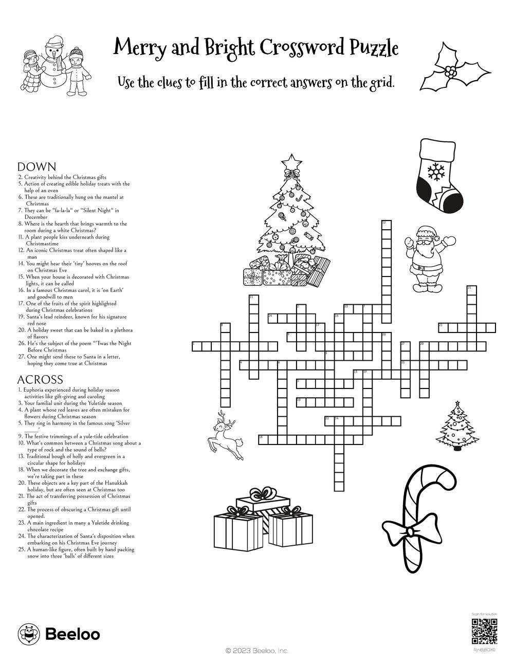 merry and bright crossword puzzle beeloo printable crafts and inside popular christmas house plant crossword Merry And Bright Crossword Puzzle • Beeloo Printable Crafts And inside Popular Christmas House Plant Crossword