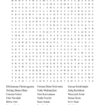 Merry Christmas" Around The World Word Search   Wordmint Pertaining To Christmas Around The World Crossword Puzzle