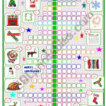 Merry Christmas :Crossword   Esl Worksheetspied D Aignel With Regard To Merry Christmas Crossword Puzzle Answer Key