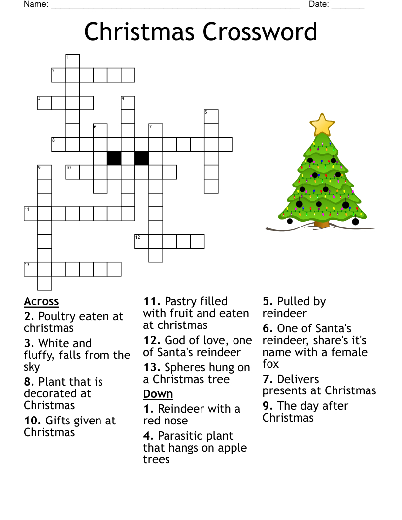 merry christmas crossword puzzle wordmint inside christmas tree decoration crossword clue Merry Christmas Crossword Puzzle - Wordmint inside Christmas Tree Decoration Crossword Clue