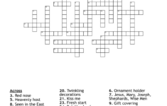 Merry Christmas Crossword - Wordmint pertaining to Christmas Hanging Crossword Clue