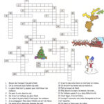 Mots Croises De Noel (Christmas Crossword Puzzle) | 24/7 In France With Christmas In France Crossword