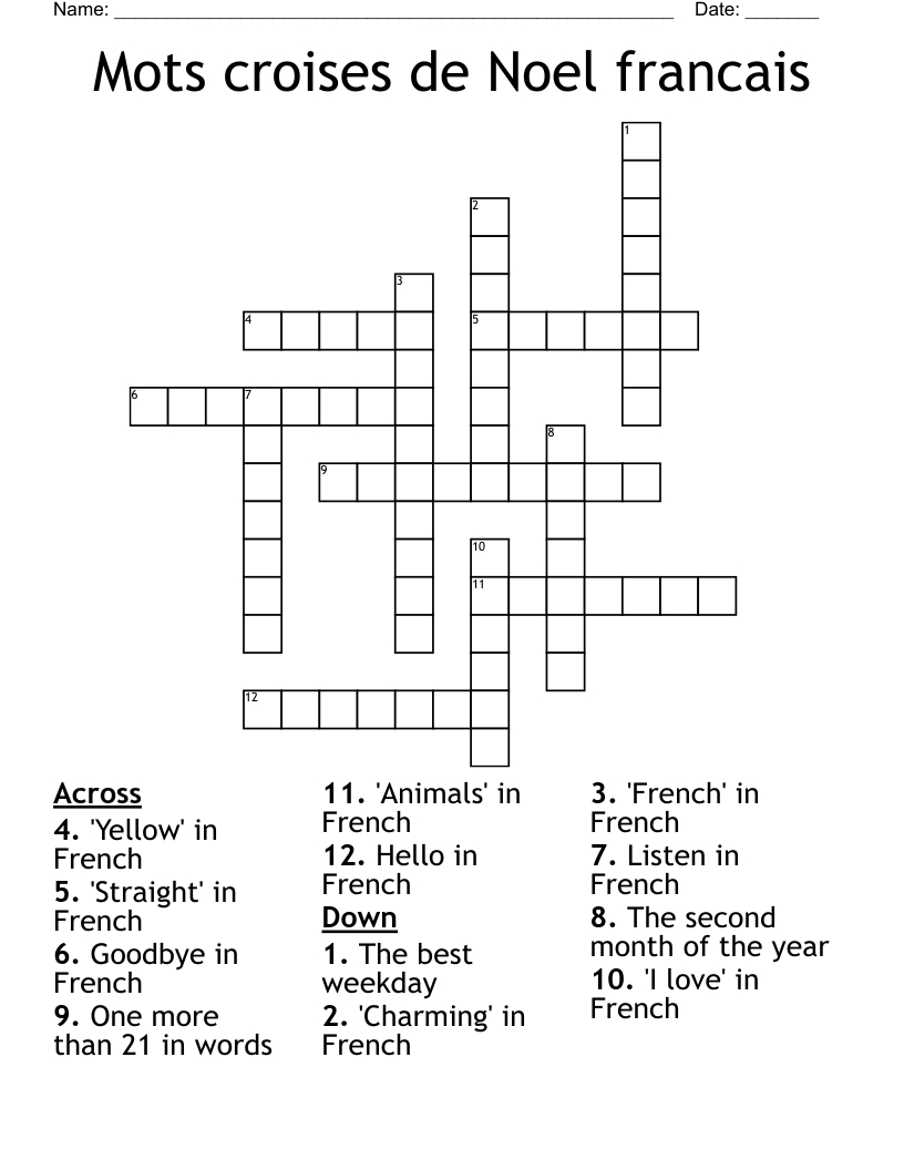mots croises de noel francais crossword wordmint inside french christmas crossword clue Mots Croises De Noel Francais Crossword - Wordmint inside French Christmas Crossword Clue