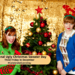 National Ugly Christmas Sweater Day   Third Friday In December In Tiny Bells Added To A Christmas Sweater Crossword
