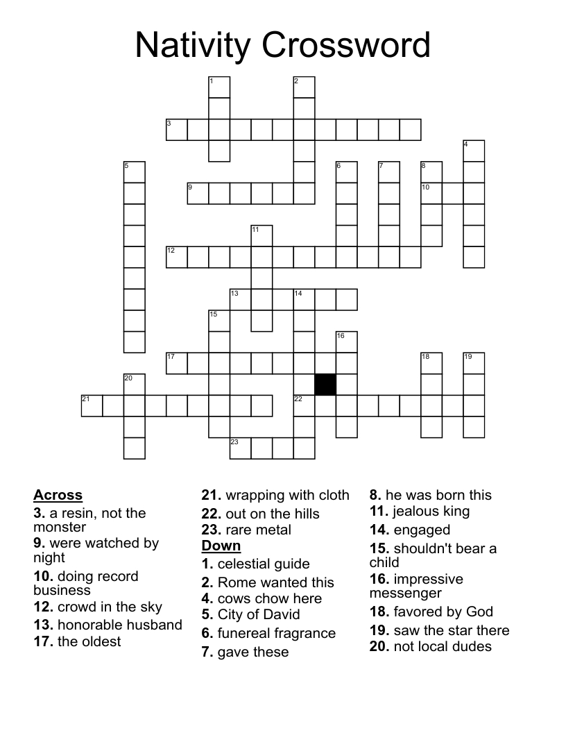 nativity crossword wordmint in christmas nativity crossword puzzle Nativity Crossword - Wordmint in Christmas Nativity Crossword Puzzle