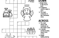 Nativity-Themed Crossword Puzzles • Beeloo Printable Crafts And regarding Christmas Nativity Crossword Puzzle