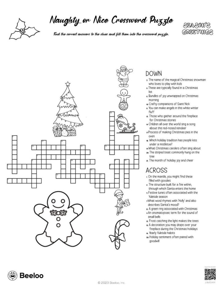 Christmas Song Crossword Christmas Song Crossword