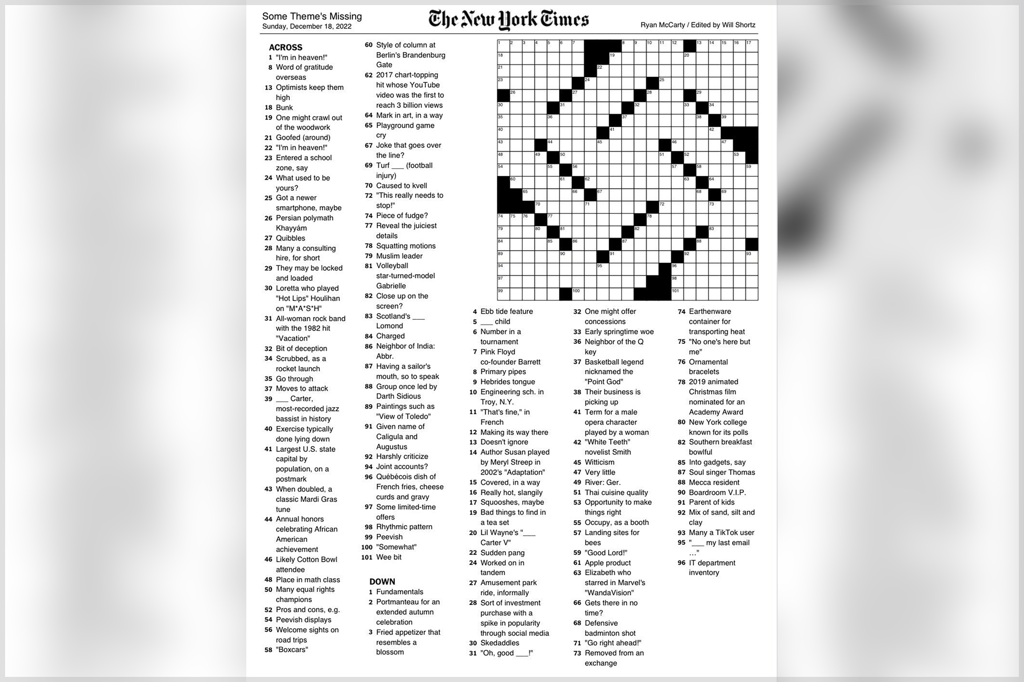 New York Times Slammed Over ‘Swastika’ Crossword On First Day Of Hanukkah:  ‘Disgusting’ intended for Christmas Nyt Crossword Today
