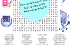 Nurses Rock Word Search Puzzle Game (Digital Download) - Etsy for Nurse Born On Christmas Day Crossword