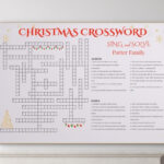 Personalisiertes Weihnachtskreuzworträtsel: Riesiges Familienspiel Regarding Popular Christmas Night Dessert Crossword