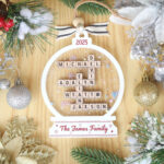 Personalized Family Name Scrabble Christmas Ornament: Acrylic In Edible Christmas Ornament Crossword