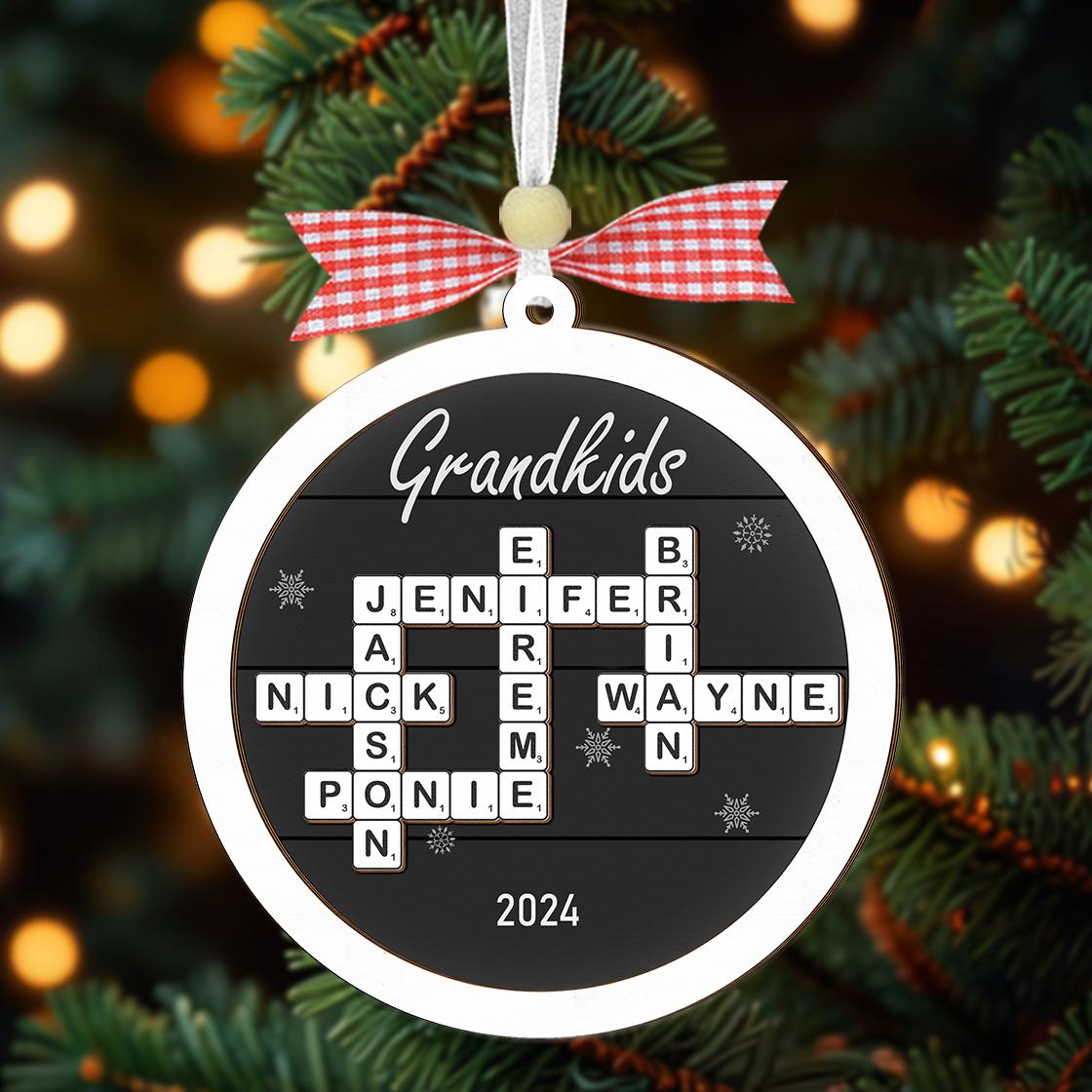 personalized grandparents christmas ornament scrabble christmas regarding like many christmas ornaments crossword Personalized Grandparents Christmas Ornament, Scrabble Christmas regarding Like Many Christmas Ornaments Crossword