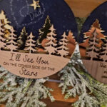 Personalized Memorial Ornament, Remembrance Ornament, Sympathy Ornament,  Sympathy Gift, Memorial Ornament, The Sky Looks Different Ornament Throughout Not The Brightest Bulb On The Christmas Tree Crossword