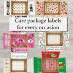 Printable Care Package Labels That Make Every Occasion Extra Intended For Yule Blank Christmas Dessert Crossword