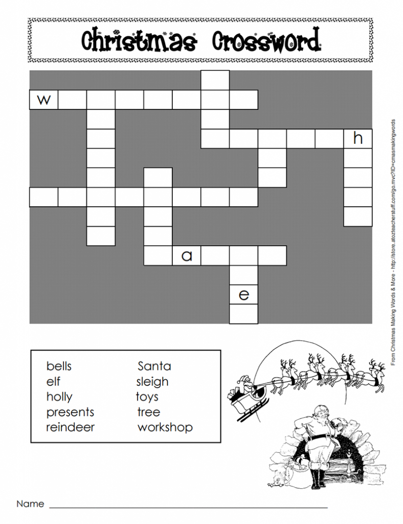 printable christmas crossword puzzle a to z teacher stuff intended for christmas crossword with word bank Printable Christmas Crossword Puzzle - A To Z Teacher Stuff intended for Christmas Crossword with Word Bank