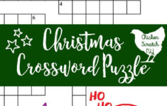 Printable Christmas Crossword Puzzle With Key inside Christmas Wreath Material Crossword Puzzle