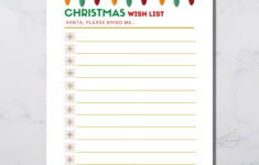 Printable Christmas Wish List For Kids (Digital Download) – Etsy in Like a Christmas Wish List That Just Says Toys Crossword