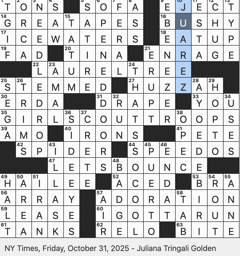 Rex Parker Does The Nyt Crossword Puzzle: Earth Goddess In &amp;quot;Das inside Christmas Poem Opener Nyt Crossword