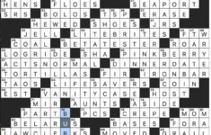 Rex Parker Does The Nyt Crossword Puzzle: Rhyming Toys With throughout Felt in the Christmas Spirit Nyt Crossword