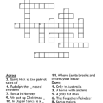 Santa Around The World Crossword   Wordmint For Christmas Saint Crossword Clue