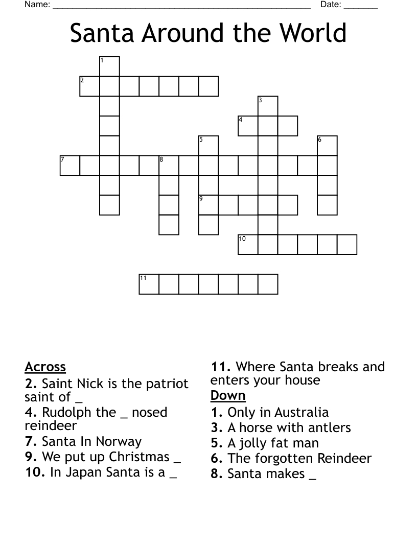 santa around the world crossword wordmint for christmas saint crossword clue Santa Around The World Crossword - Wordmint for Christmas Saint Crossword Clue