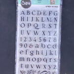 Sizzix Clear Stamp Alphabet 70Pc Set Crossword Puzzle Font Text Within Christmas Stamp Pair Crossword