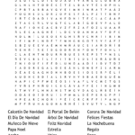 Spanish Christmas Traditions & Vocabulary Word Search   Wordmint Inside Christmas Crossword Puzzle In Spanish