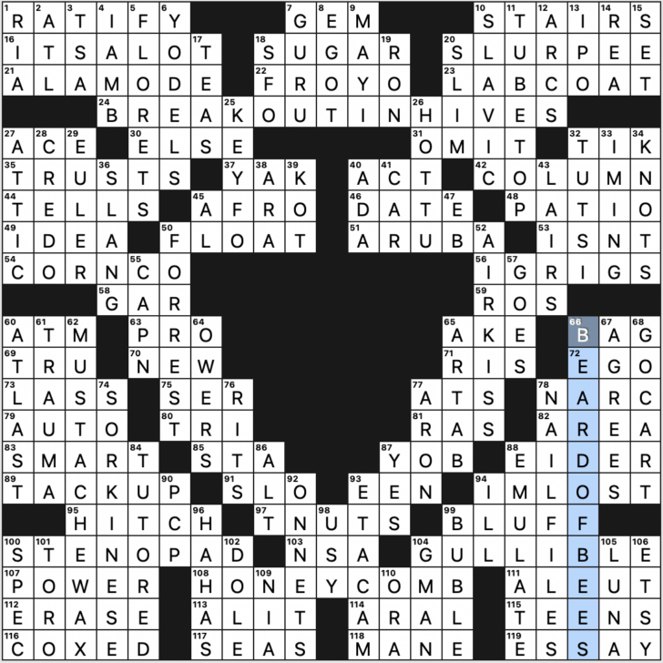 Puts on a Christmas List Say Nyt Crossword